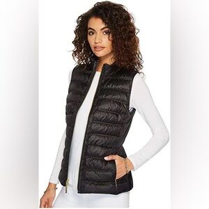 Lily Pulitzer Elana Puffer Vest, NWOT, Black, Size Small